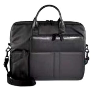 Ben Minkoff Michael Tech Laptop Black Padded Messenger Briefcase Bag 14”X11”